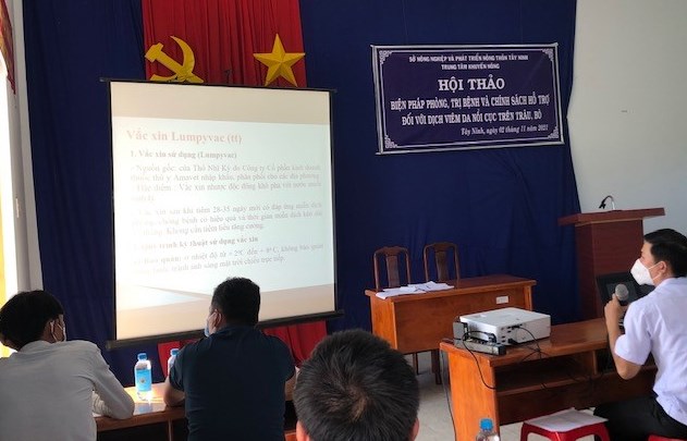 Tây Ninh: Hội thảo “Hướng dẫn phòng và xử lý bệnh Viêm da nổi cục trên trâu, bò”
